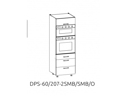 Spodní kuchyňská skřínka Verdi pro vestavné spotřebiče DPS-60/207-2SMB-O