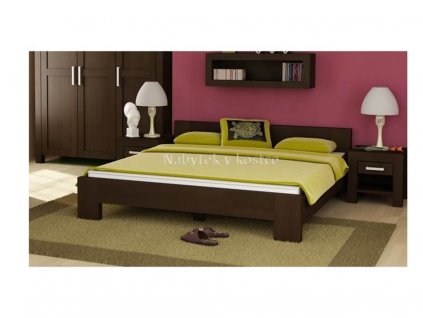 Břízová manželská postel MODERNO L2 s nočními stolky (Rozměry 90x200cm)