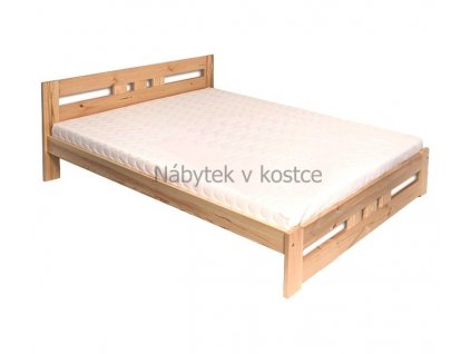 Manželská postel z masívu Alegra DEJ84 (Rozměry postele 120 x 200 cm)