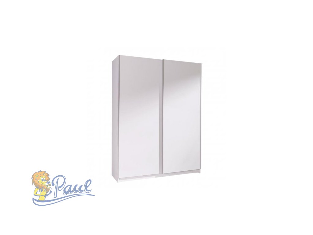 Šatní skříň Batumi 1 s posuvnými dveřmi - šířka 150 cm bílá