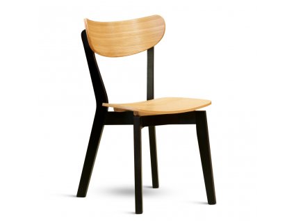 Jídelní židle NICO černá-dub