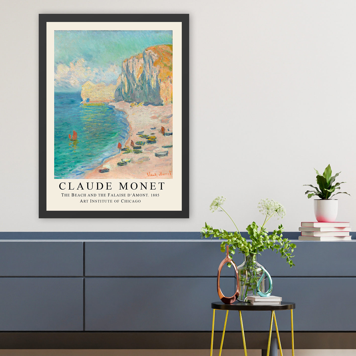 ASIR Dekorativní obraz C.Monet PLÁŽ Polystyren 35x45cm