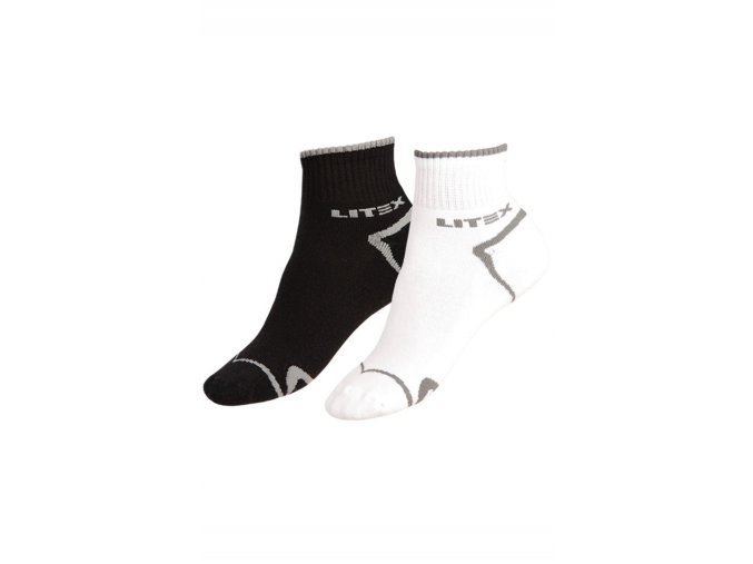 LITEX Sportovní ponožky polovysoké 9A009 - bílá