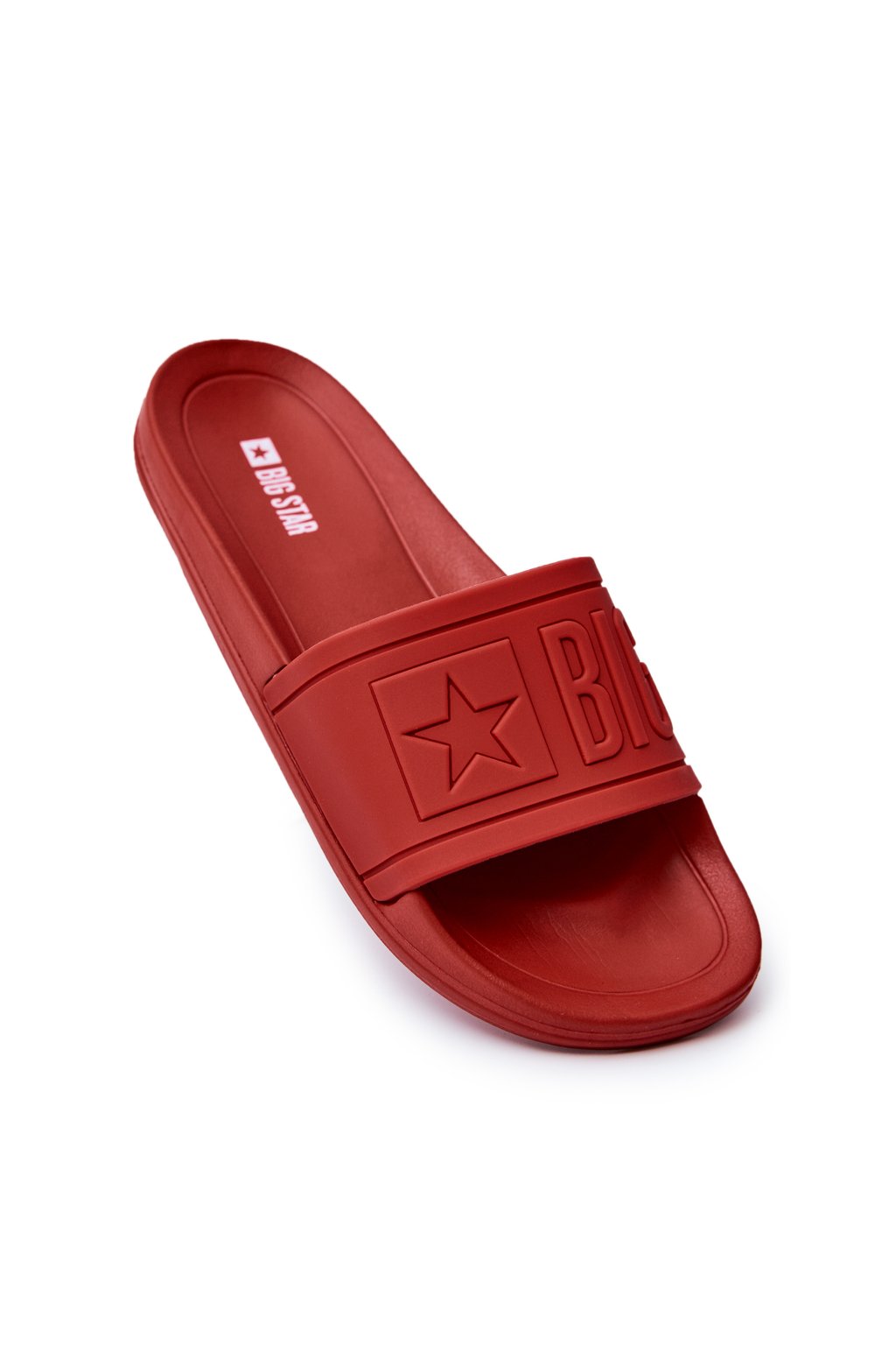 Pánske šľapky farba červená kód obuvi DD174689 RED