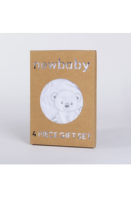 Dojčenská súprava do pôrodnice New Baby Sweet Bear biela