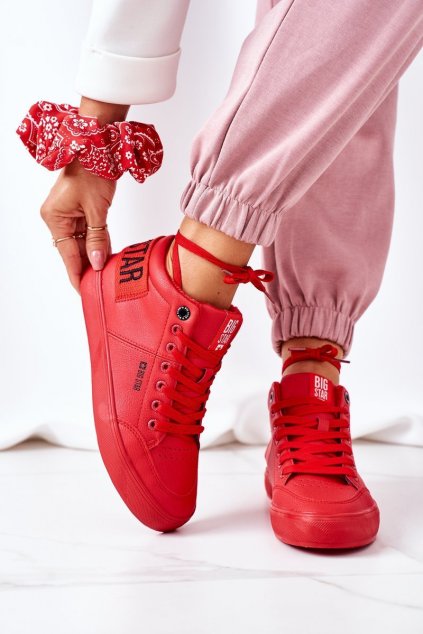 Dámske tenisky farba červená kód obuvi EE274354 RED