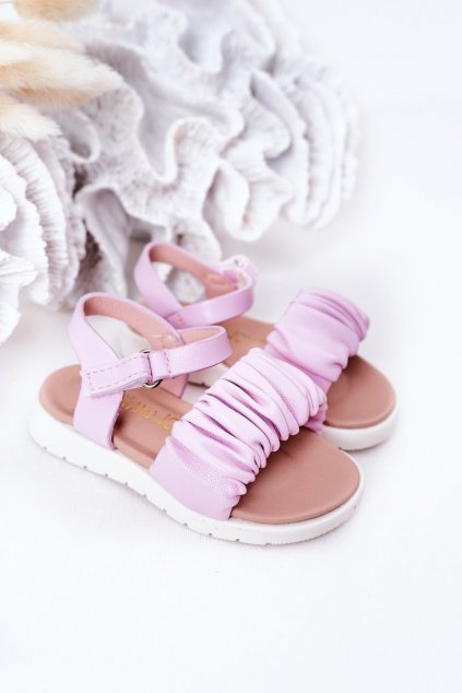 Detské sandále farba fialová kód obuvi 279-B PURPLE