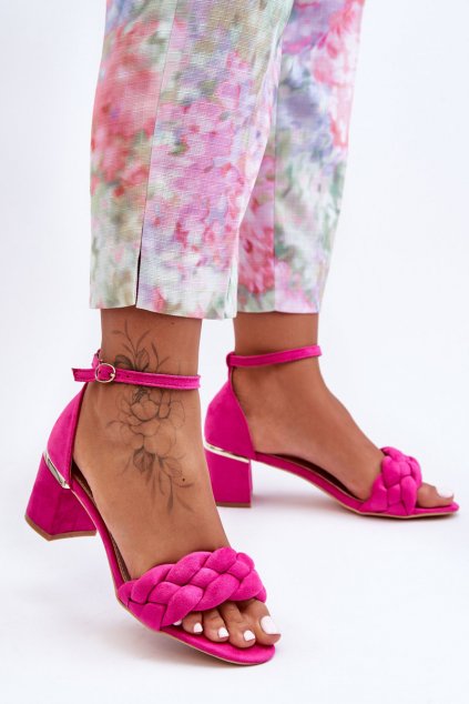 Dámske sandále farba ružová kód obuvi GG117P FUSHIA