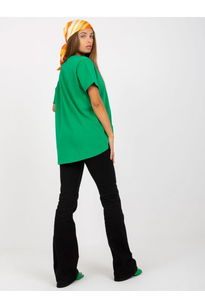 Dámske tričko jednofarebné zelená RV-TS-8047.57P