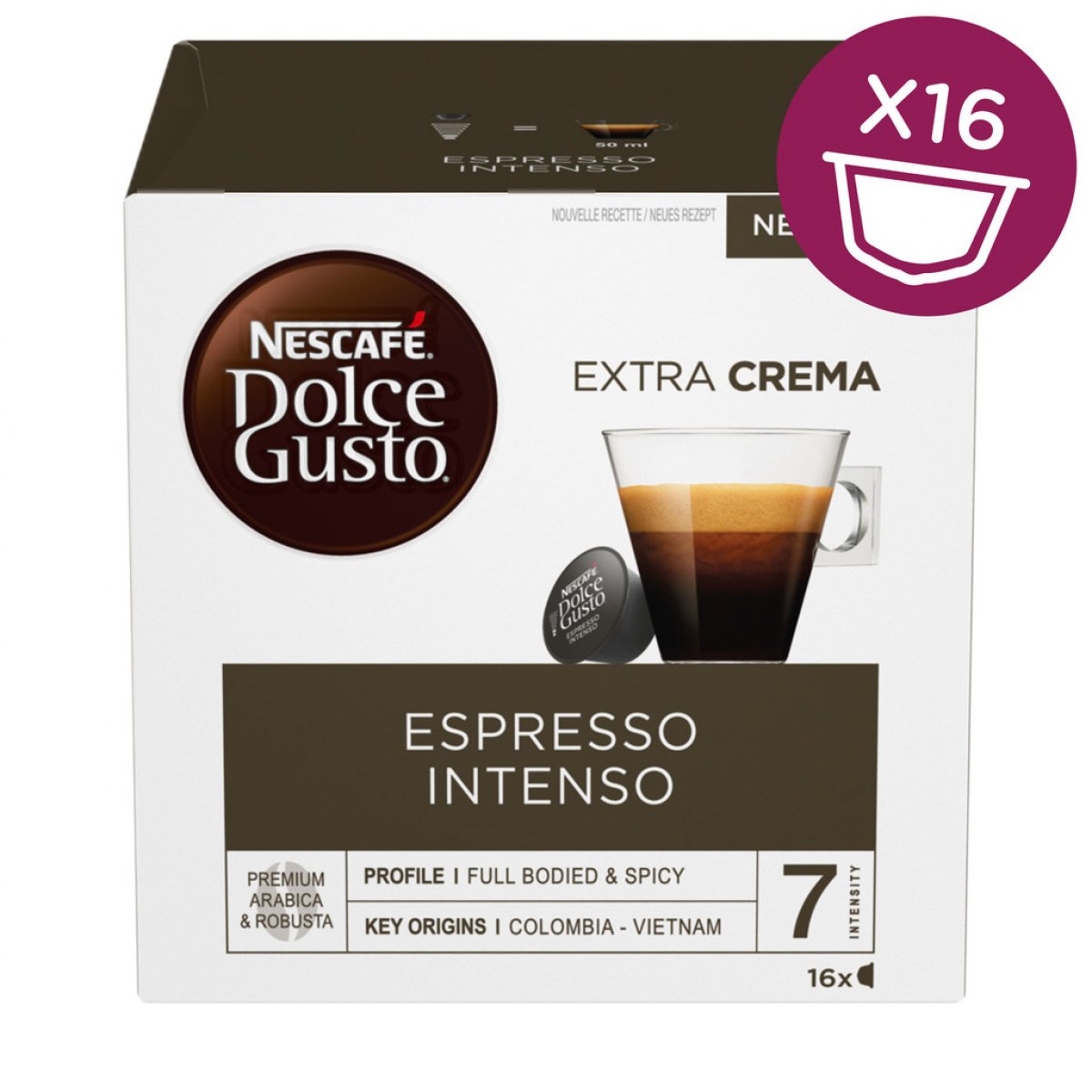 Nescafé Dolce Gusto Espresso Intenso kávové kapsule 16 ks