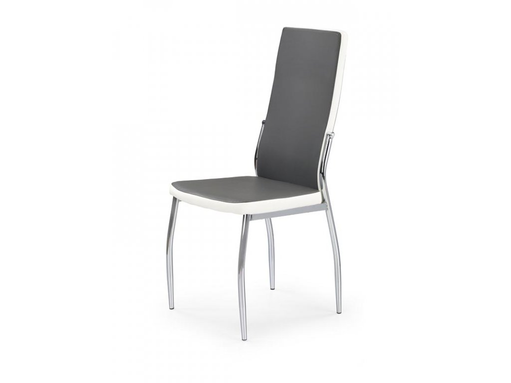 K210 židle šedá/bílá