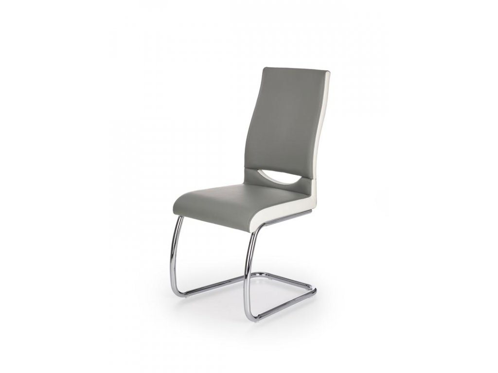 K259 židle šedá/bílá