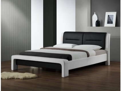 CASSANDRA postel 160 bílá/černá