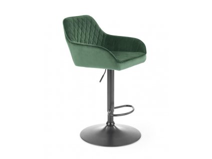 H103 barová židle tmavě zelená