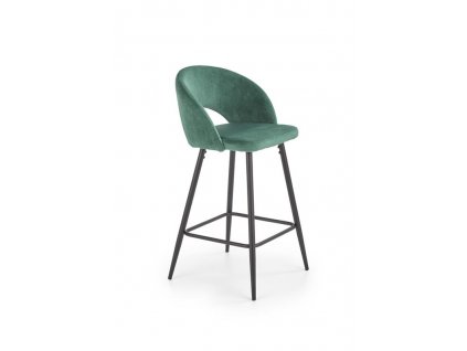 H96 barová židle tmavě zelená