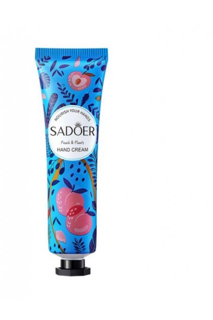 sadoer moisturizing hand cream with peach and plants extract