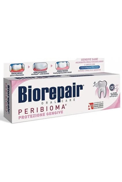 6 Pz Biorepair Protezione Gengive Peribioma Dentifricio 60Ml