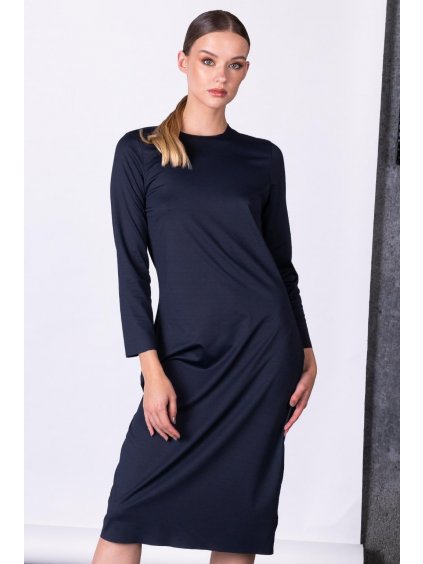 Černé minimalistické šaty Berlin – nanoSPACE by LADA