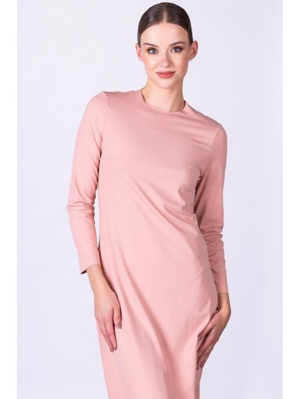 Růžové minimalistické šaty Berlin – nanoSPACE by LADA