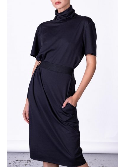 Černé šaty Stockholm – nanoSPACE by LADA