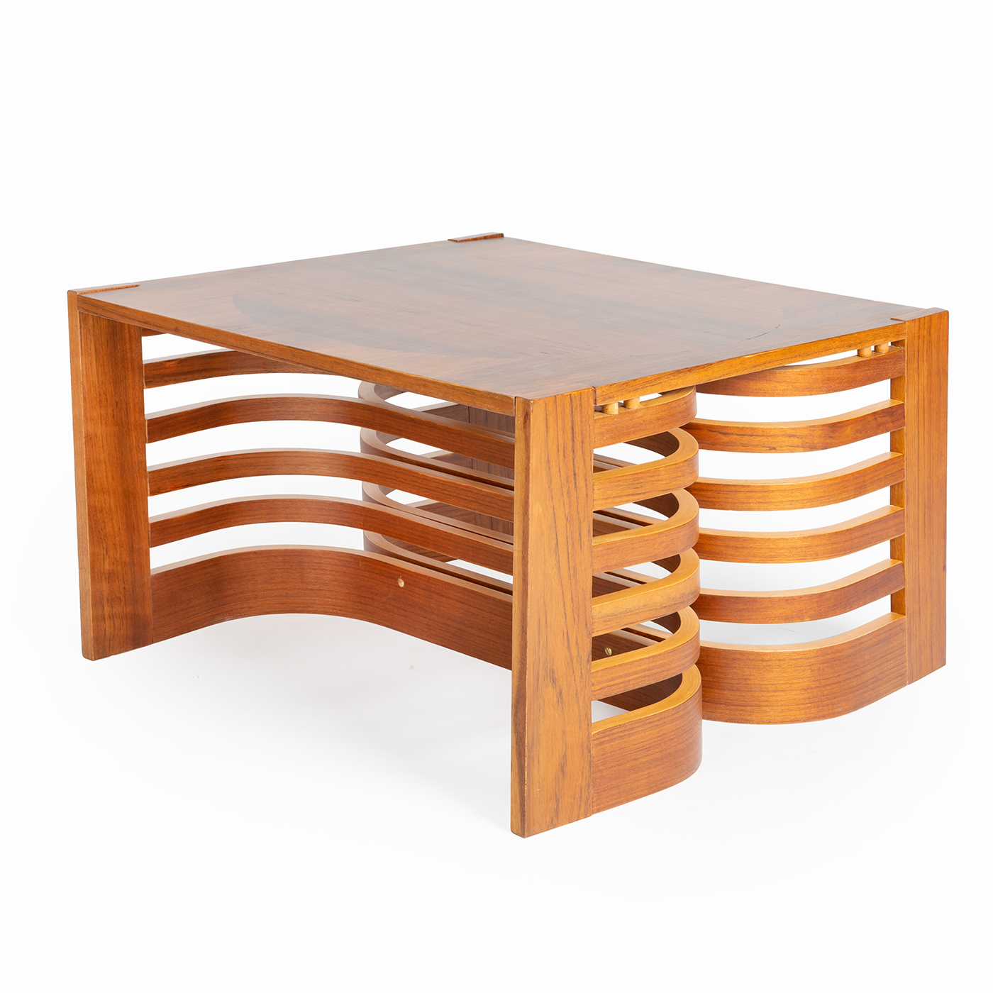 Wooden coffee table from the Czech Radio building