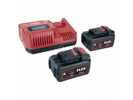 Flex | Set nabíječky a akumulátorů 5,0Ah - Power 55