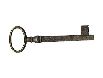 Klíč pro zámek Z97, Z06 (povrchová úprava mosazná patina), l=78mm