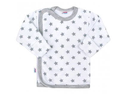 Kojenecká košilka New Baby Classic II šedá s hvězdičkami