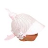 Dětský síťkovaný šátek s kšiltem na zavazování, Meloun Baby Nellys - sv. růžová