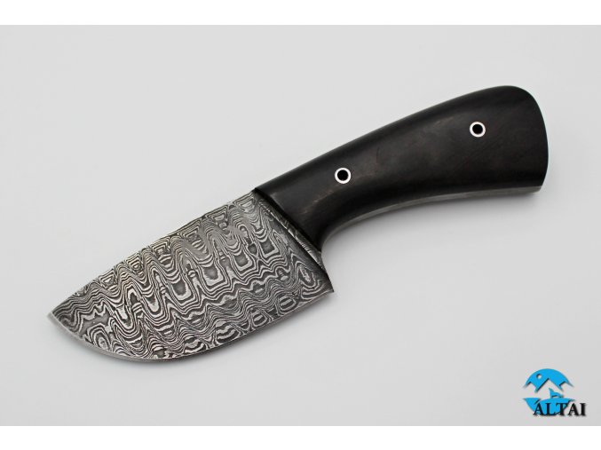 Lovecký nůž z damaškové oceli Hobit
