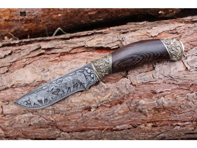 Lovecký nůž VLK r12, gravir (3)