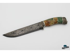 Exkluzivní nůž z mozaikového damašku Fenrir