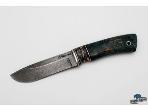 Damaškový lovecký nůž s mamutovinou - Mamut I