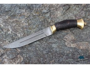 Ručně kovaný nůž z damaškové oceli Pirát