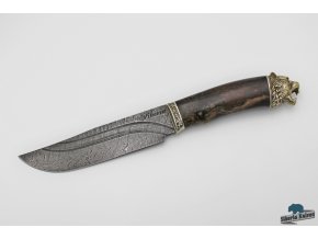 Lovecký nůž z damascenské oceli Šerchán