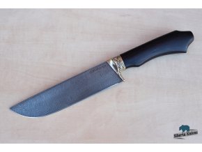 Lovecký nůž z damascenské oceli Pčak