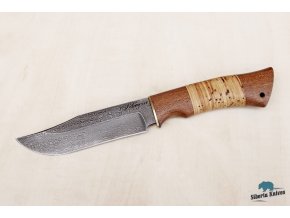 Lovecký nůž z damascenské oceli Bowie
