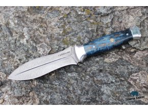 Lovecký nůž z damaškové oceli Říman