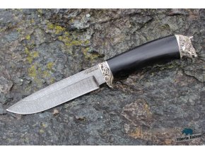 Lovecký nůž z damascenské oceli Kanec