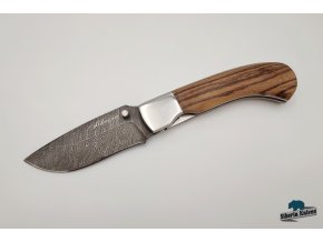 Zavírací nůž z damaškové oceli Kormorán - zebráno