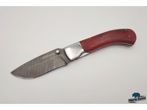Zavírací nůž z damaškové oceli Kormorán
