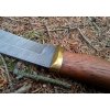 Nůž z damaškové oceli Tuleň - mahagon