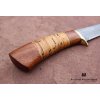 Nůž z damascénské oceli Mangusta - mahagon, bříza