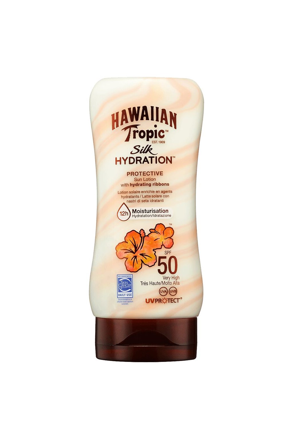 Hawaiian Tropic, Silk Hydration, opalovací krém SPF50, 180 ml