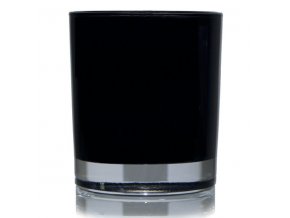 Black Glass Jar