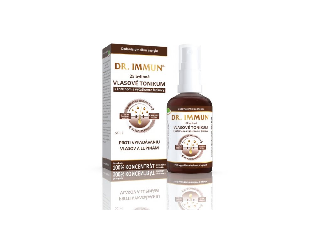 DR. Immun® Kofeínové Vlasové tonikum s 25 bylinami