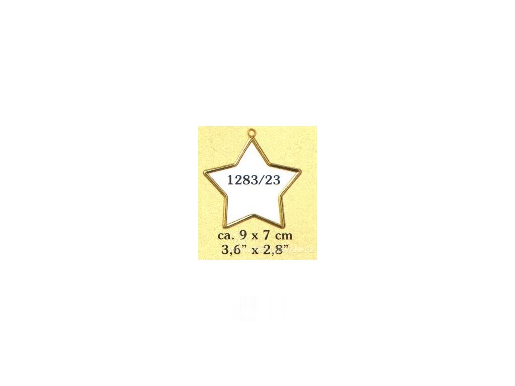VE1283-23 Plastový rámeček - hvězda