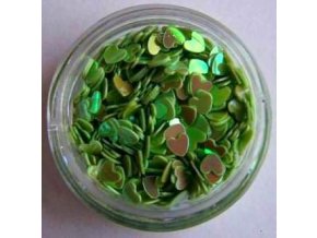 Zdobení nehtů srdíčka (zelené) 500ks