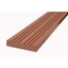 WPC podlahová / terasová lemovací lišta Nextwood, barva třešeň • 70x12x2000 mm • 2050 g • dřevoplast