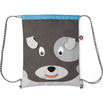 Dětský batoh Affenzahn Kids Sportsbag Dog - grey
